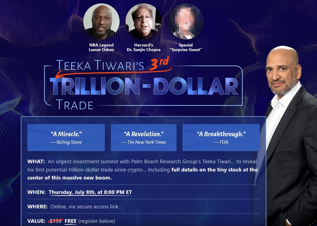 Teeka Tiwari's Third Trillion-Dollar Trade Event Review