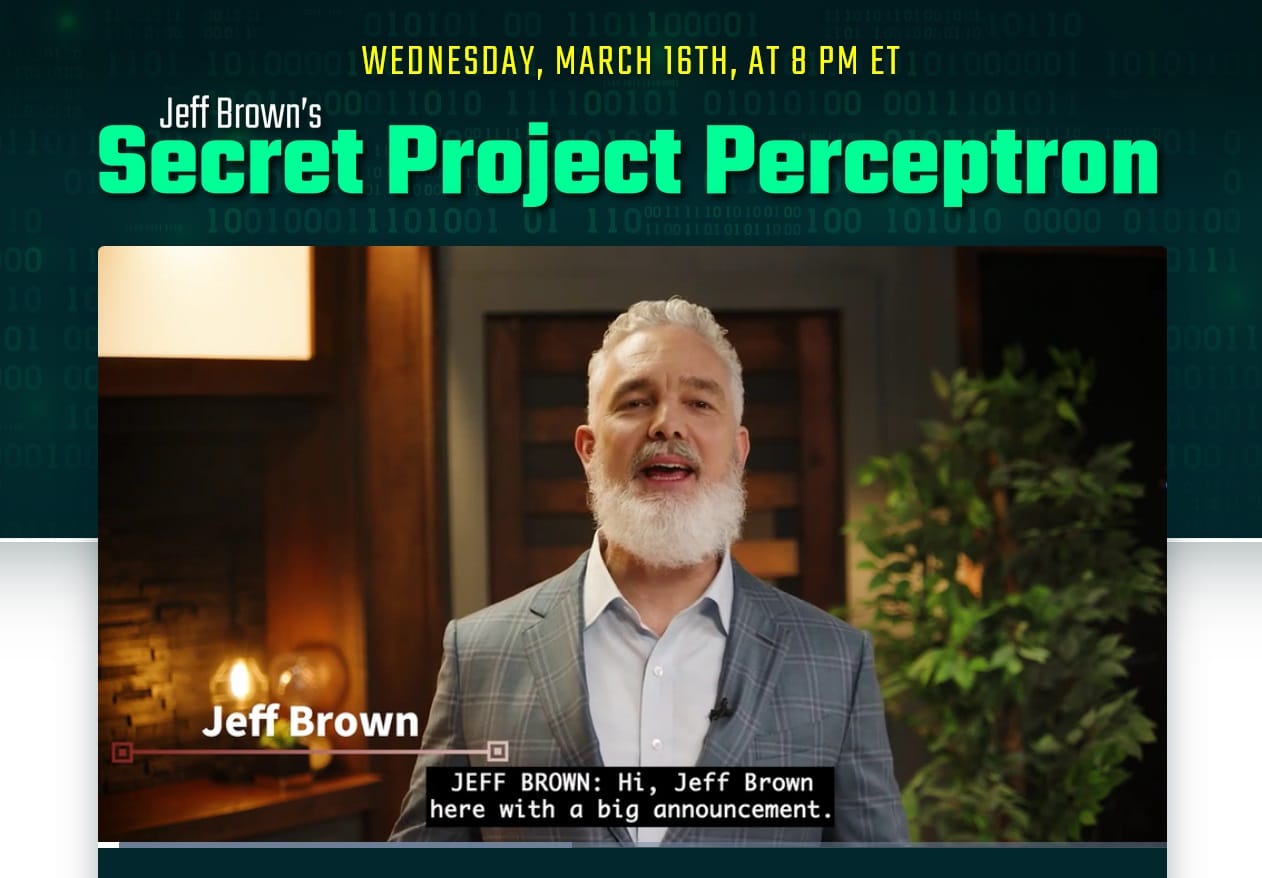 Jeff Brown Project Perceptron Review