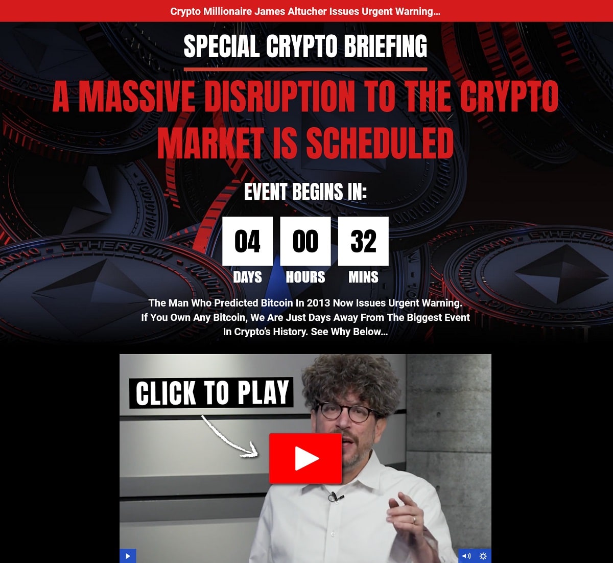 James Altucher Crypto Disruption Summit