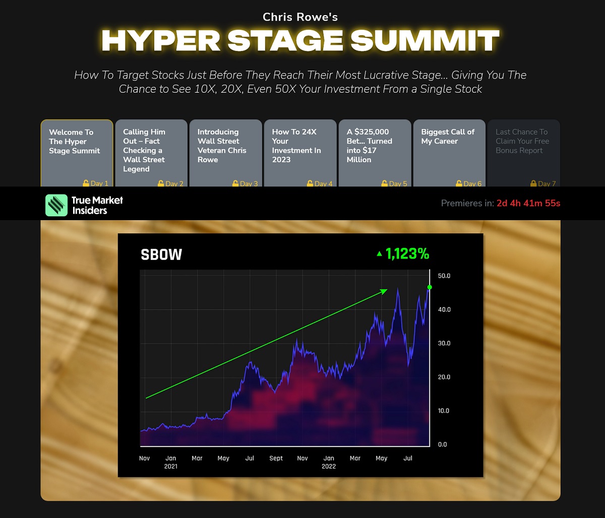 Chris Rowe Hyper Stage Summit