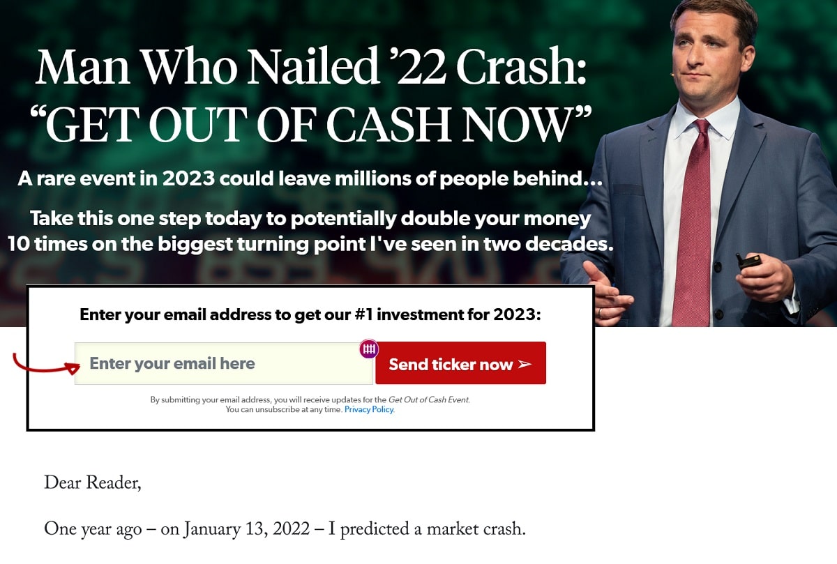 Get Out of Cash: What Is Greg Diamond Prediction 2023?