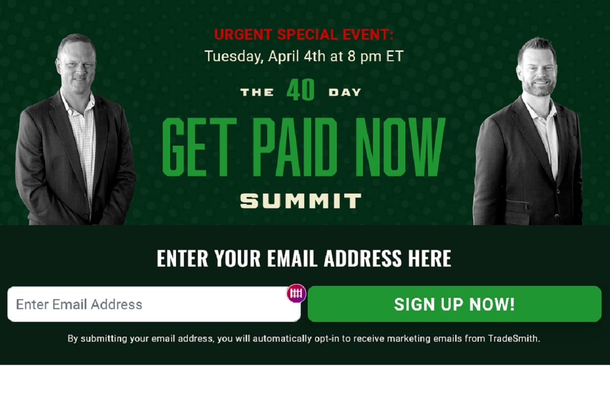 The 40 Day "GET PAID NOW" Summit with Andy and Landon Swan