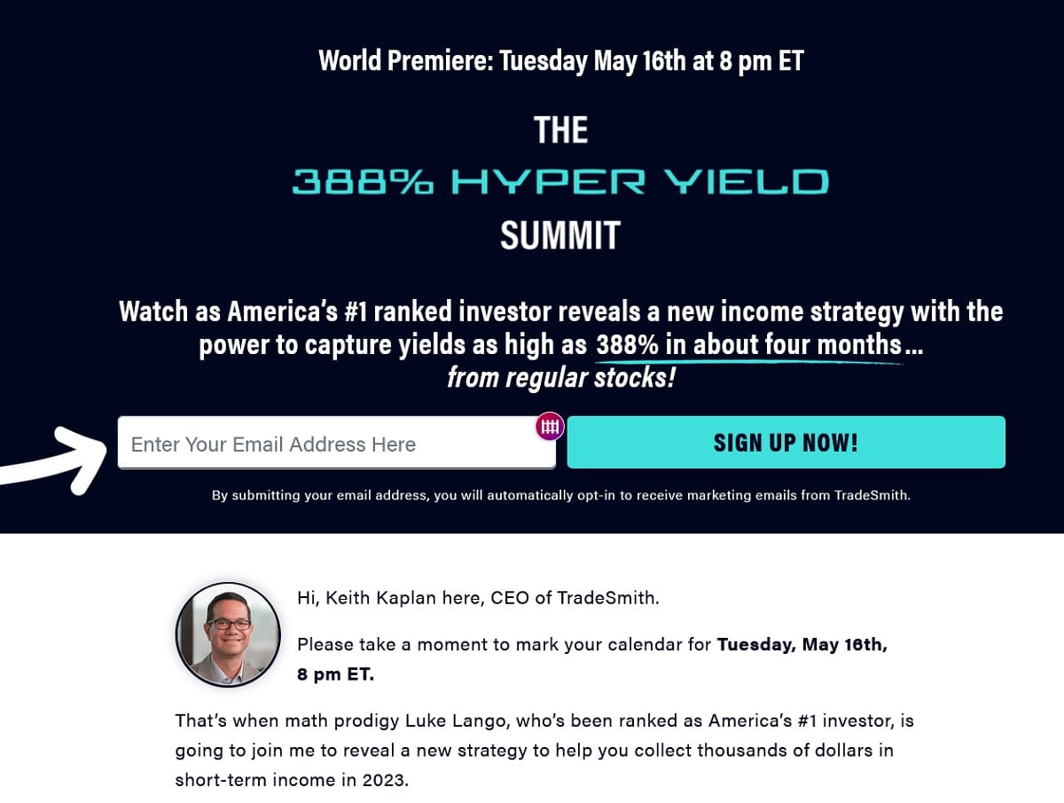 The 388% Hyper Yield Summit with Luke Lango and Keith Kaplan