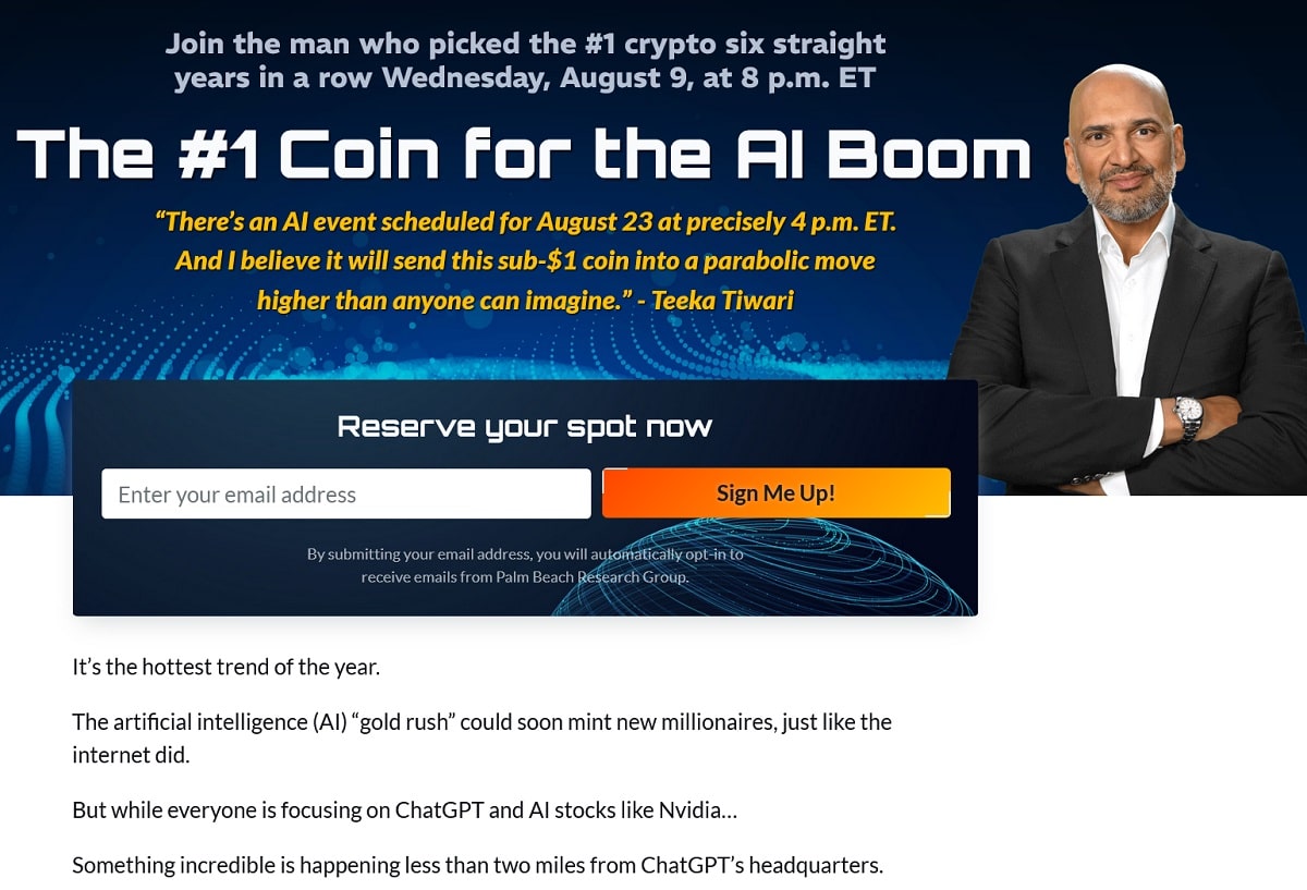 Teeka Tiwari #1 Coin for the AI Boom