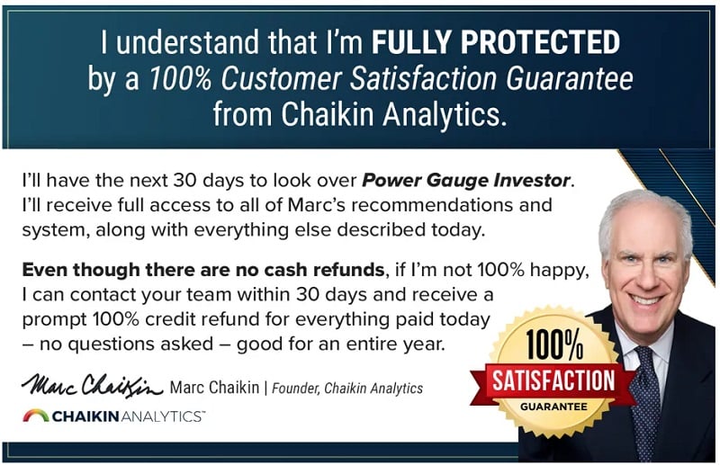 100% satisfaction guarantee by Marc