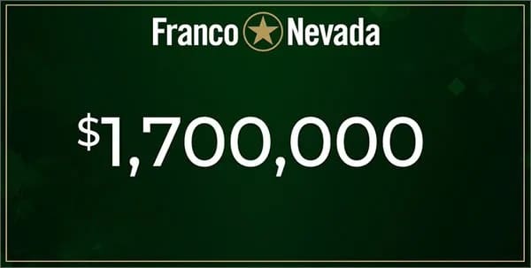 Franco Nevada has turned $5000 in $1.7 million over 20 years