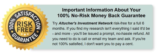 100% satisfaction guarantee by Altucher