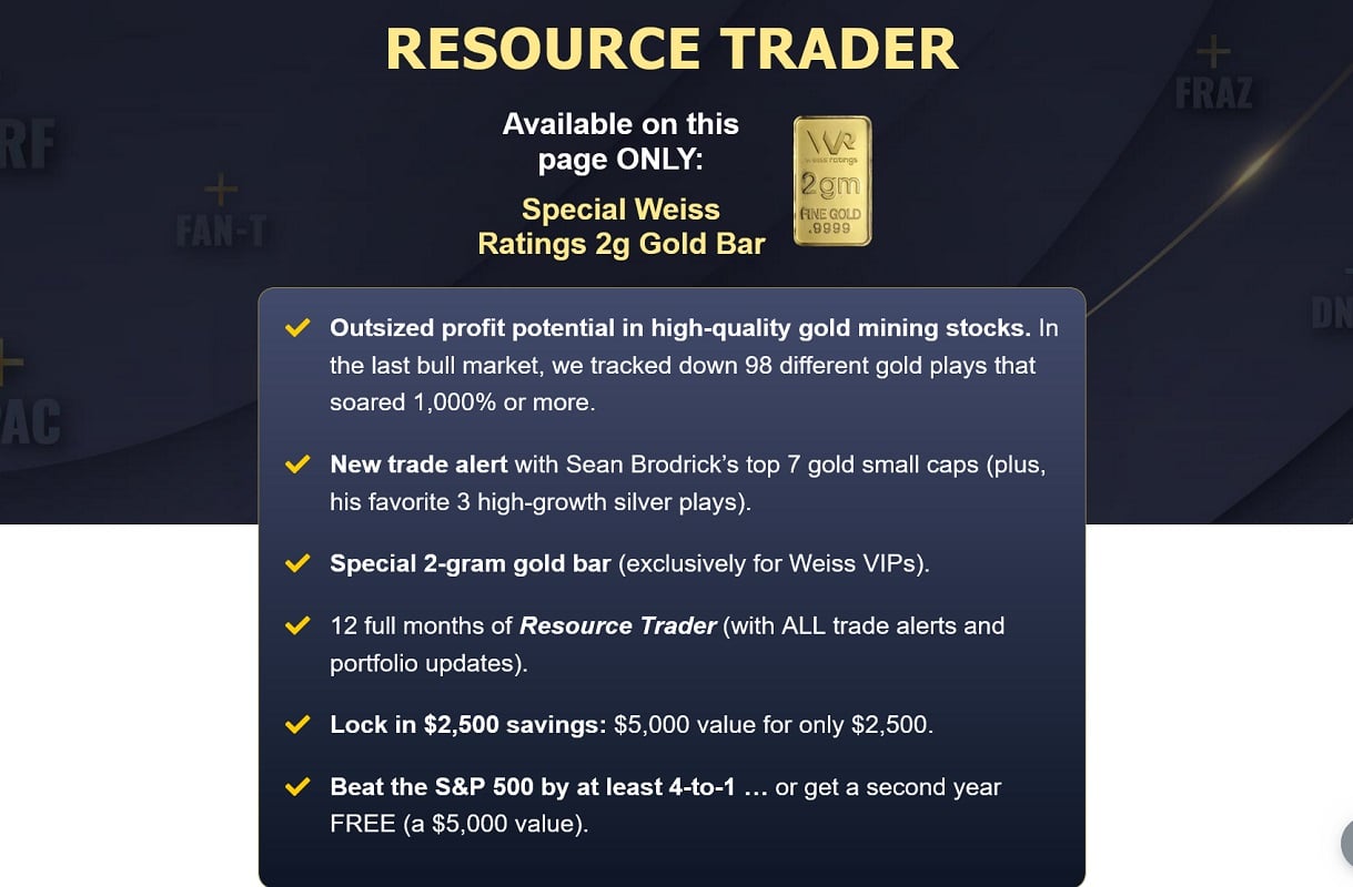 Sean Brodrick Resource Trader Review