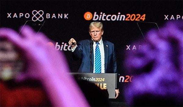 Trump was invited to be the keynote speaker at the recent Bitcoin conference in Nashville