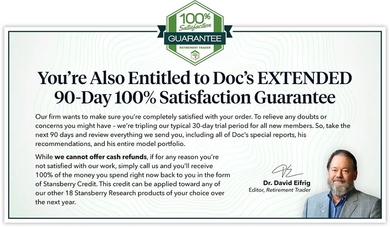 90 -day satisfaction guarantee by Doc