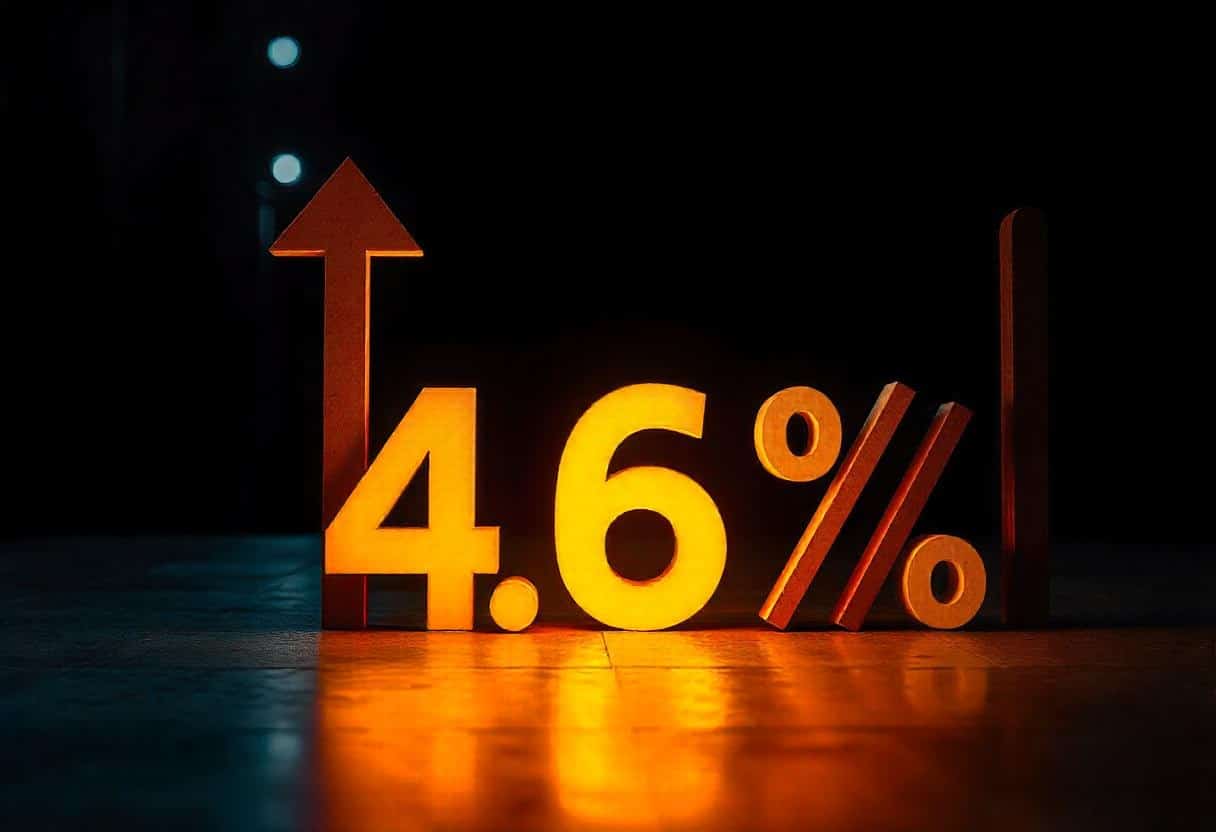 The 10-year Treasury yield rises above 4.6% following a strong CPI Report