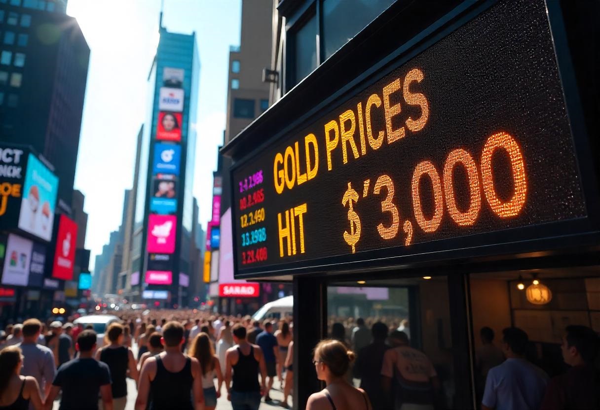 Gold Prices Hit $3,000