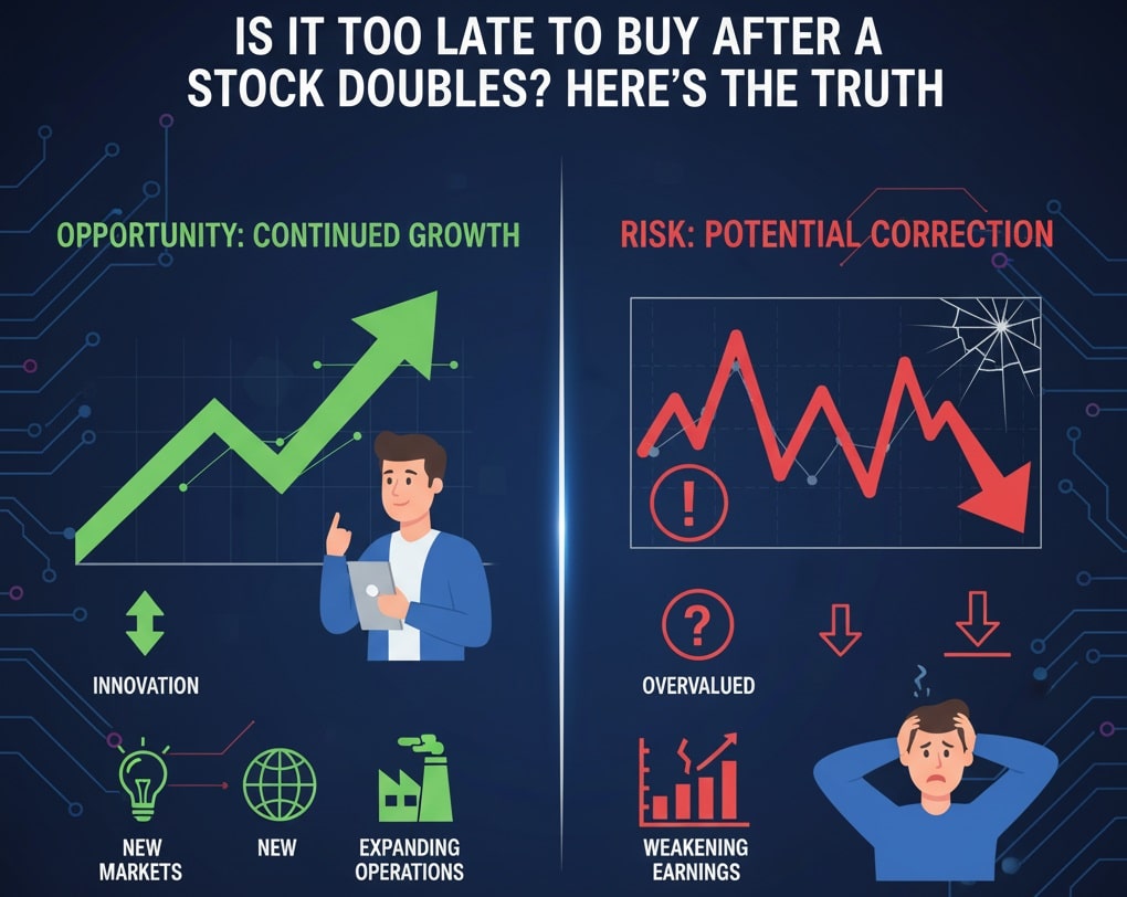is it too late to buy after a stock doubles