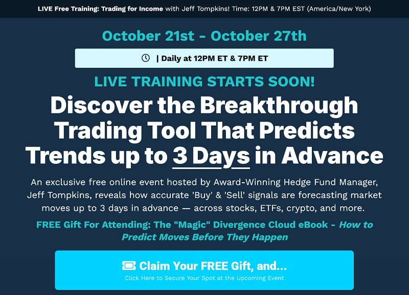 jeff tompkins live training
