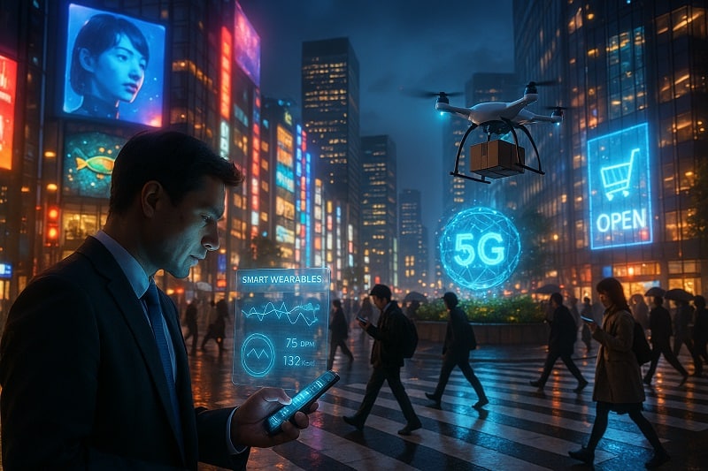 tokyo crosswalk technological advancements